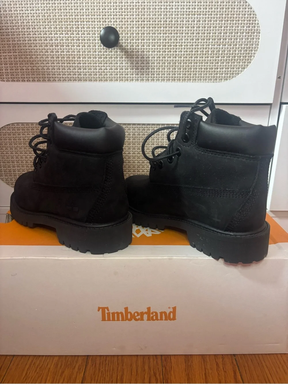 Timberland Kids Black Lace-Up Boots